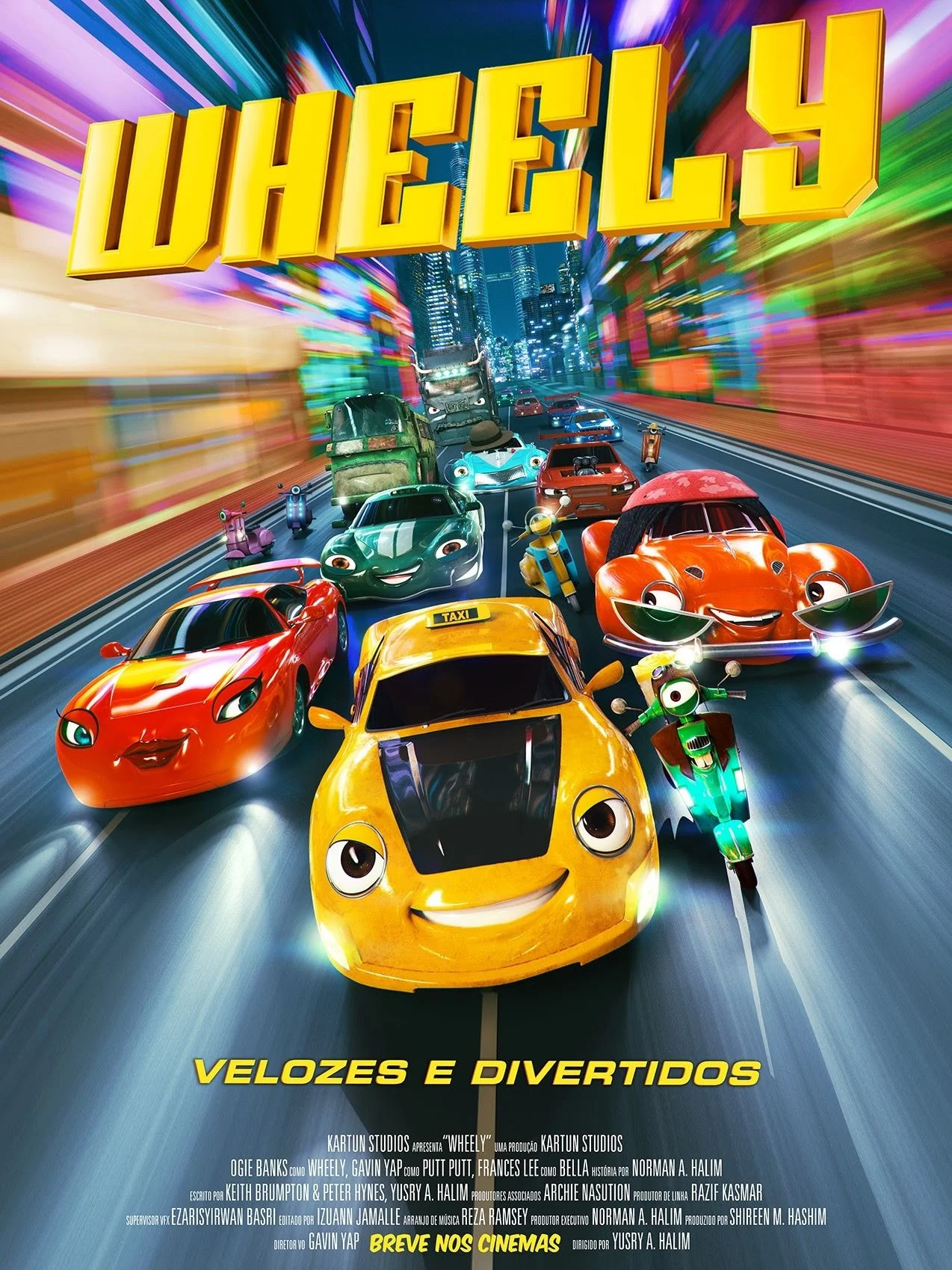 WHEELY - VELOZES E DIVERTIDOS – Programação Infantil 14/06/2026 – DOMINGO - 14h